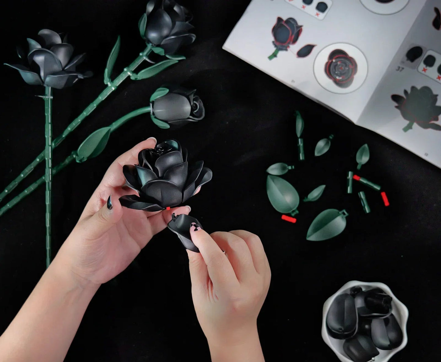 Black Lego Roses™